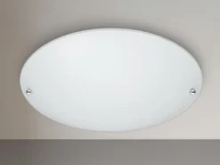 LED Deckenlampe mit Glas Lampenschirm Weiß matt, Ø 25cm