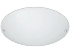 LED Deckenlampe mit Glas Lampenschirm Weiß matt, Ø 25cm