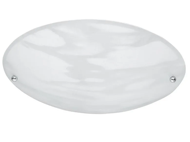 LED Deckenlampe mit Glas Lampenschirm Weiß Alabaster, Ø 25cm