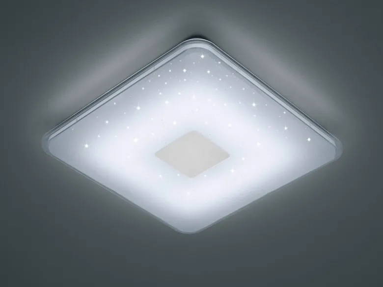 LED Deckenlampe SAMURAI mit Tageslicht, Fernbedienung & Sternenhimmel 42 x 42cm
