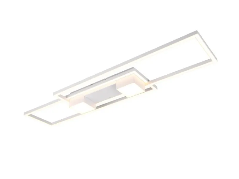 LED Deckenleuchte ALBANY Weiß mit Fernbedienung dimmbar, Breite 100cm