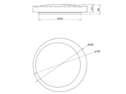LED Deckenleuchte ALETA Weiß Gold mit Fernbedienung dimmbar & Tageslicht, Ø 45cm