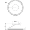 LED Deckenleuchte AMADOR Metall Silber, dimmbar & Lichtfarbe einstellbar Ø 45cm