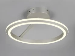 LED Deckenleuchte AMADOR Metall Silber, dimmbar & Lichtfarbe einstellbar Ø 45cm