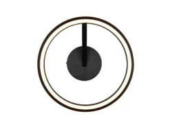 LED Deckenleuchte AMADOR Metall Schwarz, dimmbar & Lichtfarbe einstellbar Ø 45cm