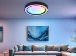 LED Deckenleuchte ARCO mit Fernbedienung & RGB Farbwechsler, Ø 40cm