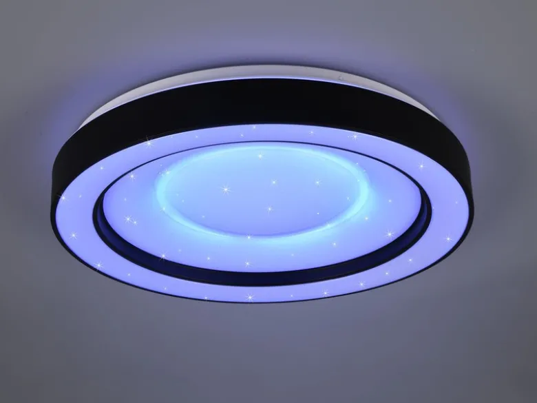 LED Deckenleuchte ARCO mit Fernbedienung & RGB Farbwechsler, Ø 49cm