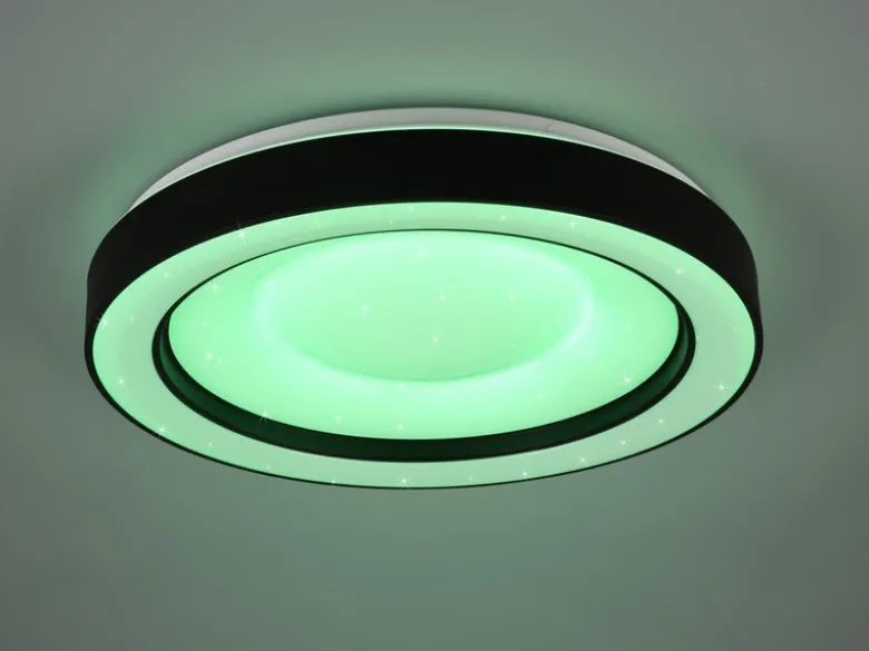 LED Deckenleuchte ARCO mit Fernbedienung & RGB Farbwechsler, Ø 49cm