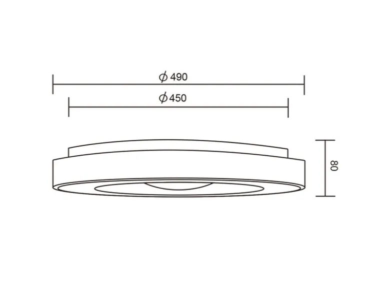 LED Deckenleuchte ARCO mit Fernbedienung & RGB Farbwechsler, Ø 49cm