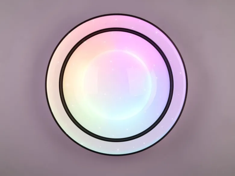 LED Deckenleuchte ARCO mit Fernbedienung & RGB Farbwechsler, Ø 49cm