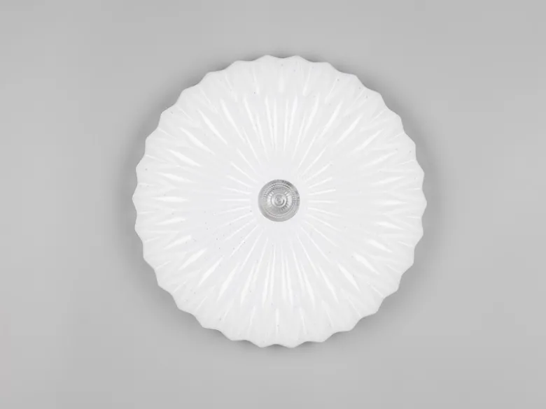 LED Deckenleuchte ATARIS flach mit Fernbedienung Weiß, Ø 38cm