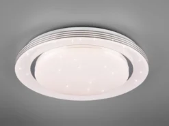 LED Deckenleuchte ATRIA mit Fernbedienung dimmbar Sternenhimmel Weiß Ø 48cm