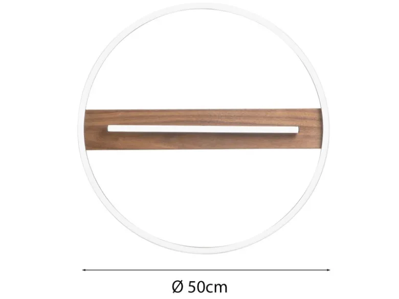 LED Deckenleuchte AZIMUTH 3 Lichtfarben einstellbar inkl. Tageslichtweiß, Ø 50cm