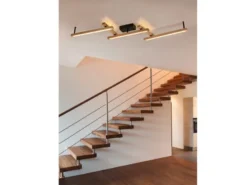 LED Deckenleuchte BELLARI aus Holz mit Fernbedienung, Breite max. 180cm