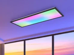 LED Deckenleuchte BETA mit Fernbedienung und RGBW Farbwechsler, Breite 80cm
