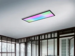 LED Deckenleuchte BETA mit Fernbedienung und RGBW Farbwechsler, Breite 80cm