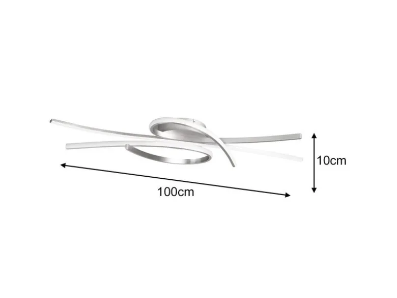 LED Deckenleuchte BIBA mit Fernbedienung dimmbar & Tageslicht, Breite 100cm