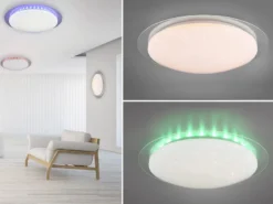 LED Deckenleuchte BILBO Fernbedienung dimmbar Sternenhimmel Farbwechsel, Ø 35cm