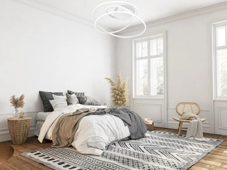LED Deckenleuchte BOLOGNA dimmbar über Schalter, 5.100 Lumen hell Ø 50cm