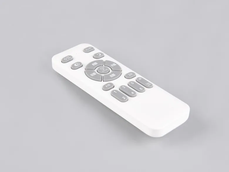 LED Deckenleuchte BORAS mit Ventilator und Fernbedienung Ø 34cm - max. 60cm