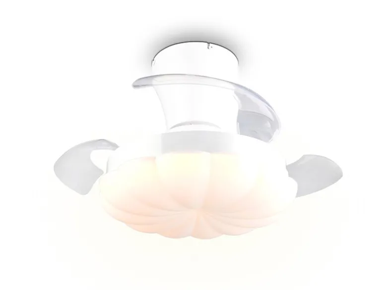 LED Deckenleuchte BORAS mit Ventilator und Fernbedienung Ø 34cm - max. 60cm