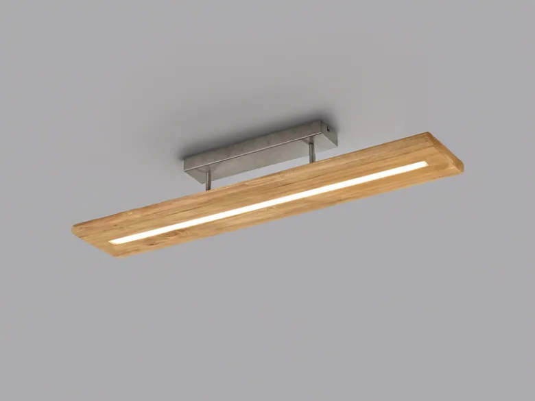 LED Deckenleuchte BRAD aus Holz lang & schmal dimmbar, Breite 100cm