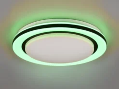 LED Deckenleuchte CARTIDA Fernbedienung Sternenhimmel Farbwechsel, Ø 38cm