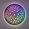 LED Deckenleuchte CHIZU Schwarz dimmbar Fernbedienung & Farbwechsler, Ø 40cm