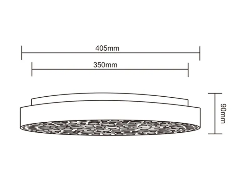 LED Deckenleuchte CHIZU Schwarz dimmbar Fernbedienung & Farbwechsler, Ø 40cm