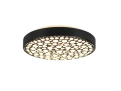 LED Deckenleuchte CHIZU Schwarz dimmbar Fernbedienung & Farbwechsler, Ø 40cm