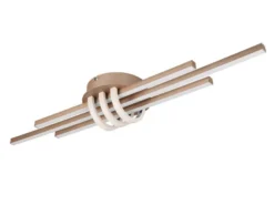 LED Deckenleuchte CINTO in Coffee, dimmbar, Breite 81cm