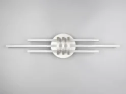 LED Deckenleuchte CINTO in Silber, dimmbar, Breite 81cm
