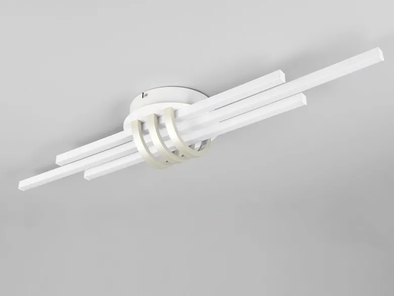 LED Deckenleuchte CINTO in Weiß, dimmbar, Breite 81cm
