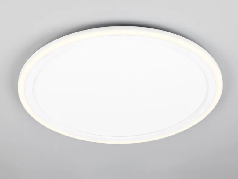 LED Deckenleuchte CORA ultraflach mit zwei Lichtquellen, Weiß, Ø 45cm