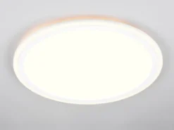LED Deckenleuchte CORA ultraflach mit zwei Lichtquellen, Weiß, Ø 45cm