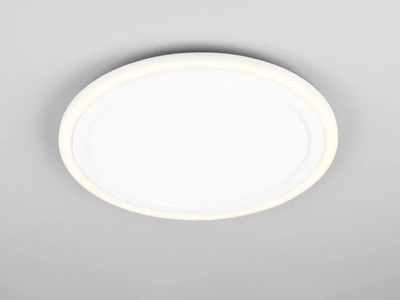 LED Deckenleuchte CORA ultraflach mit zwei Lichtquellen, Weiß, Ø 32,5cm