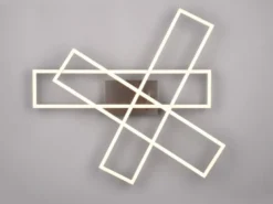 LED Deckenleuchte CORSO mit Fernbedienung & Tageslicht, Silber Breite: 66cm
