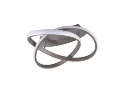 LED Deckenleuchte COURSE Silber, dimmbar, warmweiß Ø 45cm