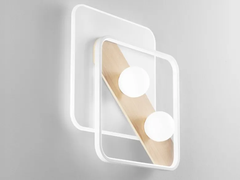 LED Deckenleuchte CRICKET in Weiß 3 Lichtfarben einstellbar, 50x40cm