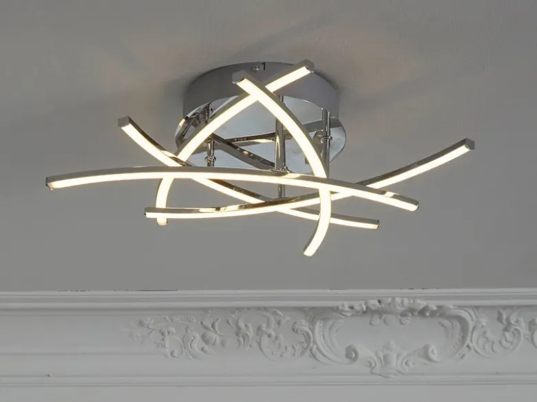 LED Deckenleuchte CROSS dimmbar & Lichtfarbe einstellbar, Ø 50cm
