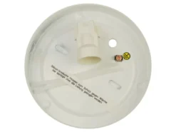 LED Deckenleuchte / Deckenschale rund, Glas satiniert mit Klarrand, Ø 20cm