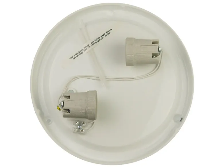 LED Deckenleuchte / Deckenschale rund, Glas satiniert mit Klarrand, Ø 35cm