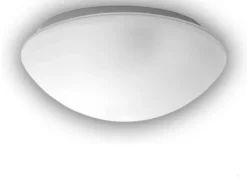 LED-Deckenleuchte / Deckenschale rund, Glas satiniert mit Klarrand, Ø 35cm
