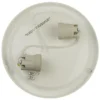 LED Deckenleuchte / Deckenschale, Opalglas matt, Dekorring Nickel matt, Ø 40cm