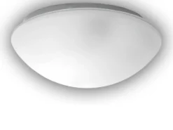 LED-Deckenleuchte / Deckenschale rund, Glas satiniert mit Klarrand, Ø 25cm