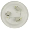 LED Deckenleuchte / Deckenschale, Opalglas matt, Dekorring Nickel matt, Ø 45cm