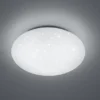 LED Deckenleuchte, Deckenschale PUTZ Sternenhimmel Kunststoff Weiß Ø 27cm IP44
