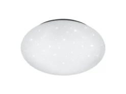LED Deckenleuchte, Deckenschale PUTZ Sternenhimmel Kunststoff Weiß Ø 27cm IP44