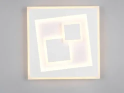 LED Deckenleuchte DEGAS flach dimmbar Fernbedienung, Quadrat 36cm