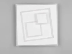 LED Deckenleuchte DEGAS flach dimmbar Fernbedienung, Quadrat 36cm